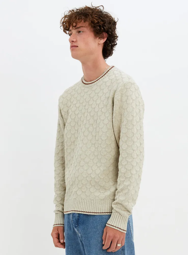 HARRY | CREWNECK TEXTURED SWEATER