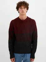 KODE| Crewneck twill effect sweater