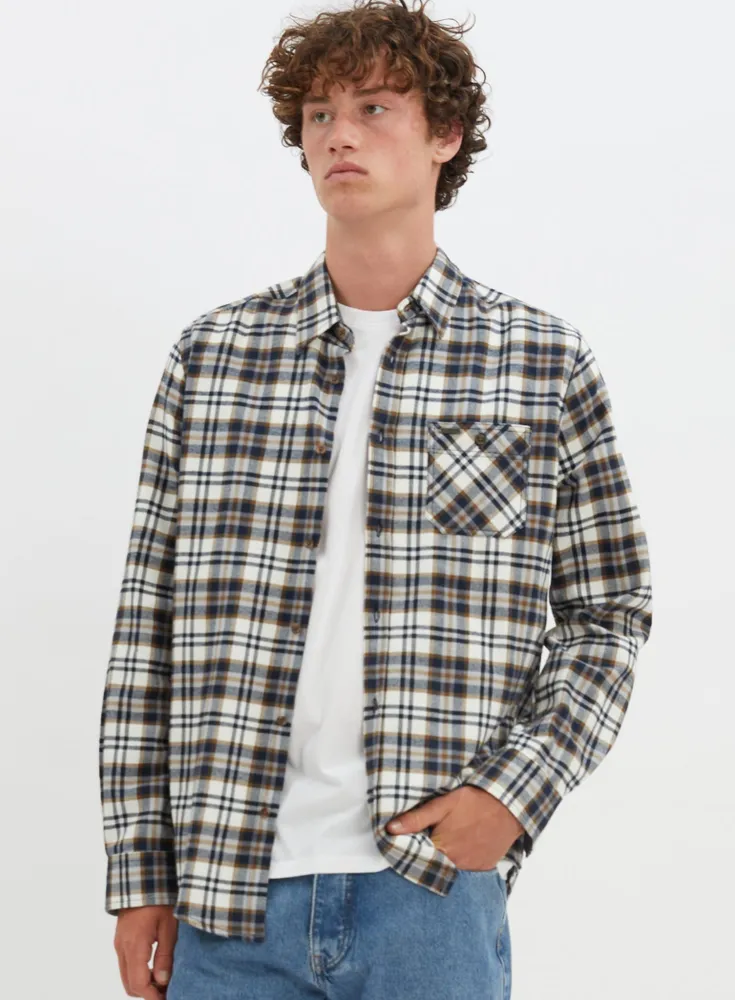 MAX | Checkered semi-fit overshirt