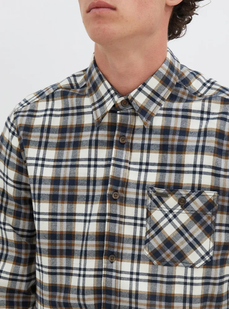 MAX | Checkered semi-fit overshirt