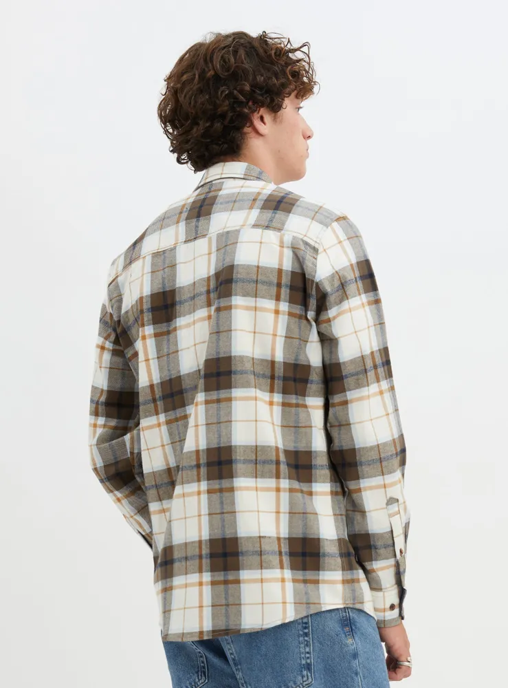 PAUL | Checkered semi-fit overshirt