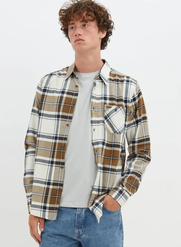 JACK | Checkered semi-fit overshirt