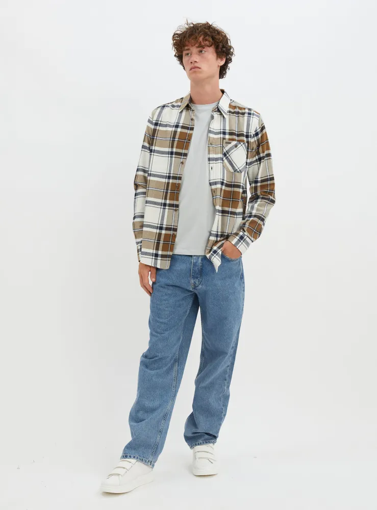 JACK | Checkered semi-fit overshirt