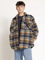 FRANK | Checkered sherpa semi-fit over shirt