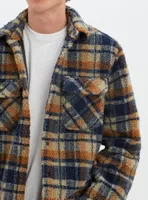 FRANK | Checkered sherpa semi-fit over shirt