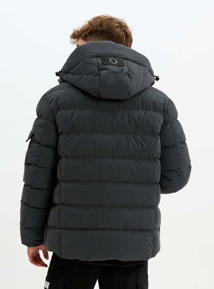 ASHTON | Corduroy nylon puffer jacket