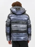 ANOUK | PU coated tie-dye effect quilted puffer jacket