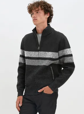 TIMMY | Textured striped knit