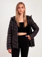 SOFITEL | PACKABLE HOODED ULTRALIGHT JACKET-BLACK