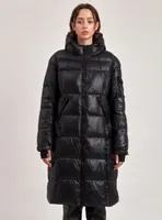 PUFFER JACKET LONG 40 MID WEIGHT-BLACK