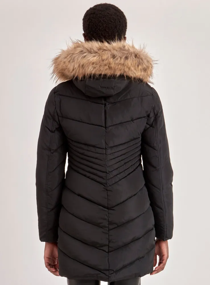 QUILTED JACKET-BLACK