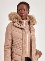 QUILTED JACKET-LATTE