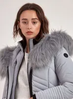 OLYMPIA | PARKA JACKET VEGAN-FUR TRIM (-35°C)-ASH