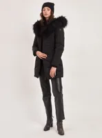 OLYMPIA | PARKA JACKET VEGAN-FUR TRIM (-35°C)-BLACK