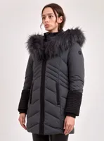 OLYMPIA | PARKA JACKET VEGAN-FUR TRIM (-35°C)-FOG