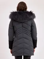 OLYMPIA | PARKA JACKET VEGAN-FUR TRIM (-35°C)-FOG