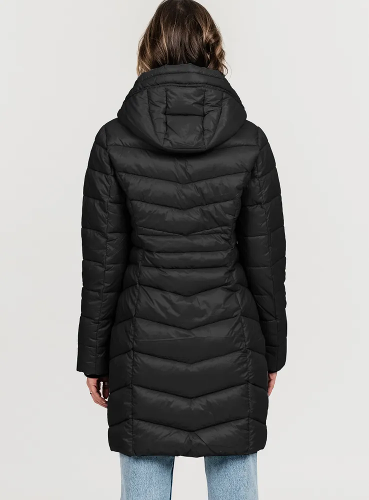 HAILEY | Long quilted midweight puffer jacket