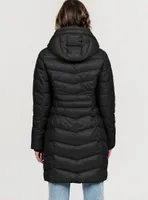 HAILEY | Long quilted midweight puffer jacket