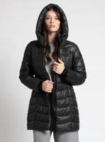 HAILEY | Long quilted midweight puffer jacket