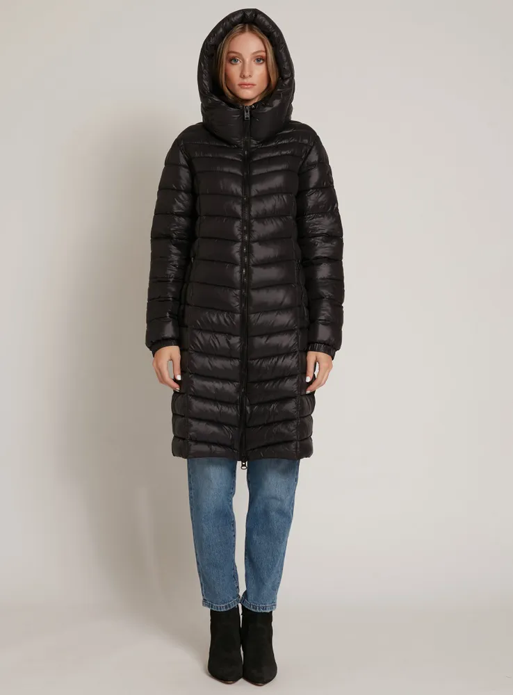 KINSLEY | Maxi-length quilted midweight puffer jacket