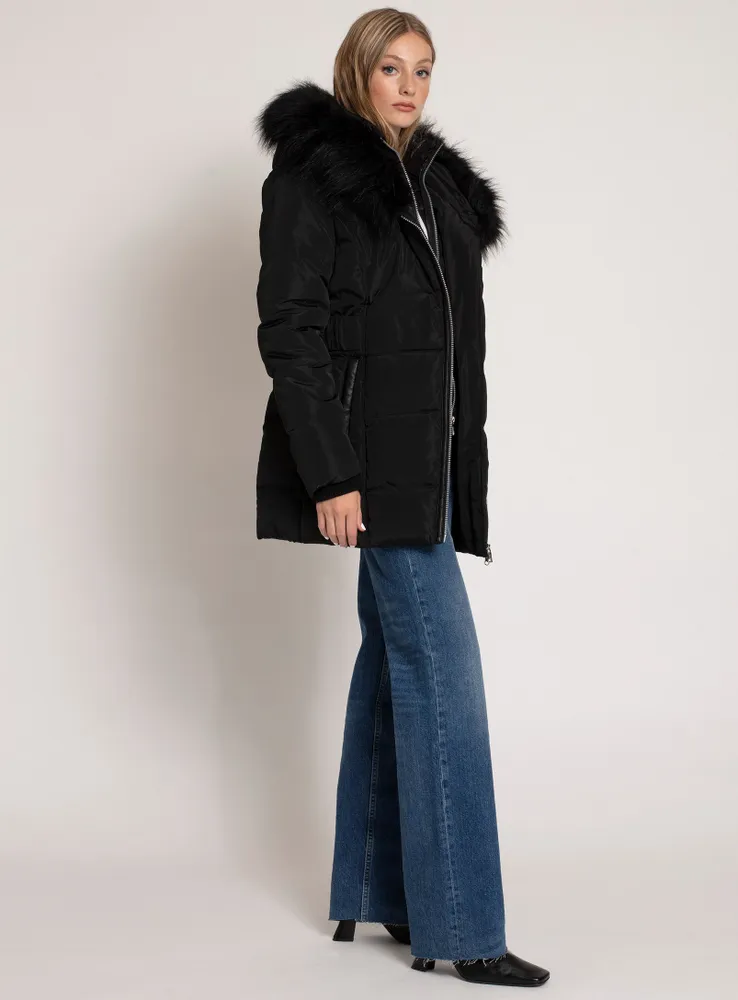 PASCUAL | Mid length parka with inner bib