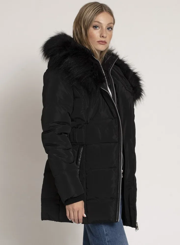 PASCUAL | Mid length parka with inner bib