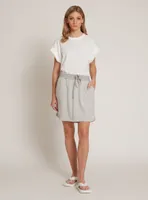 MAYA | Striped casual mini skirt