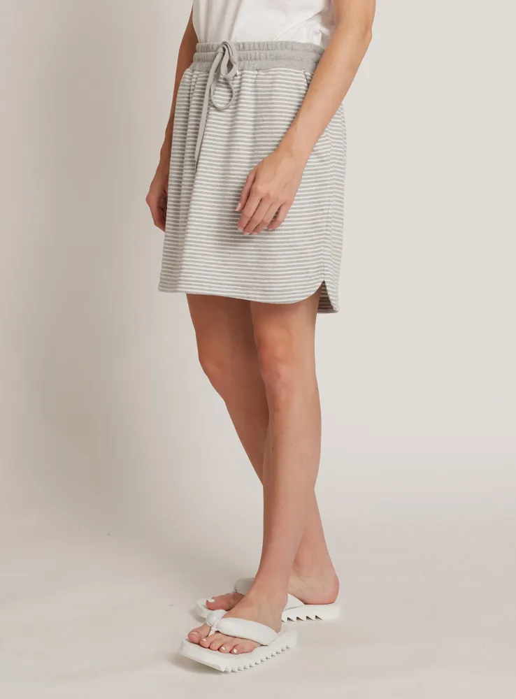 MAYA | Striped casual mini skirt