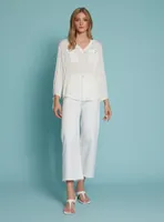 RILA | Semi-sheer white blouse