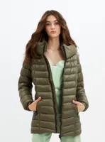 JESSYANN | Mid weight puffer jacket with hood