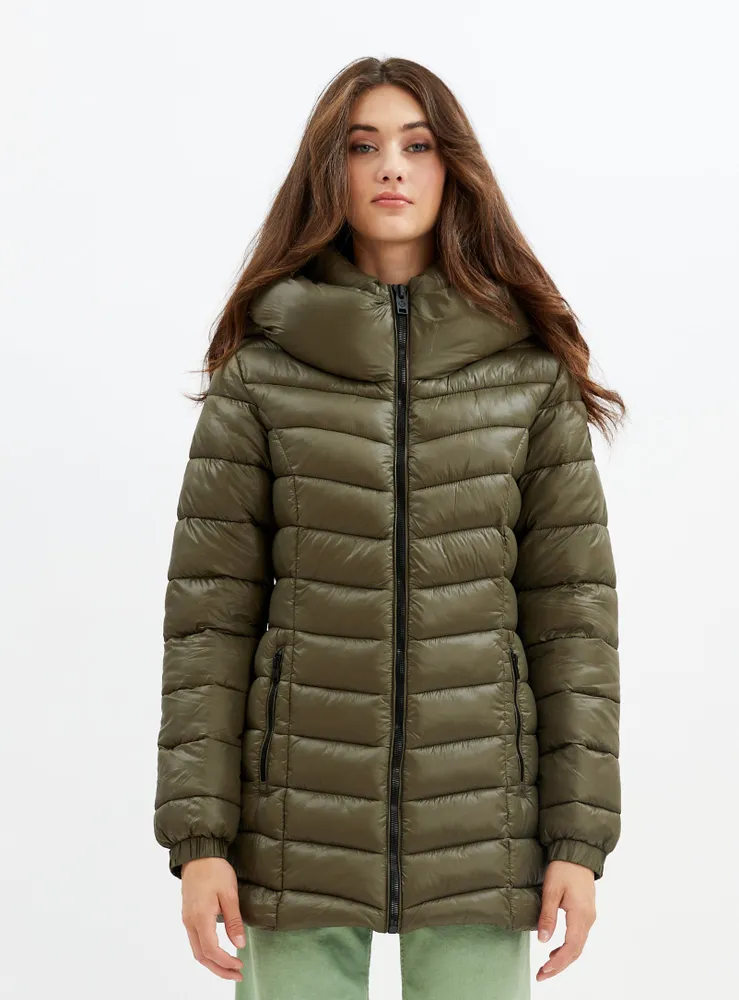 JESSYANN | Mid weight puffer jacket with hood