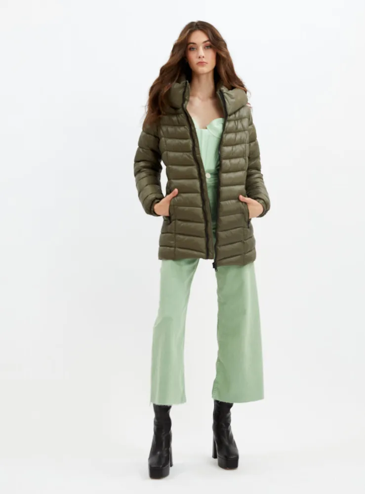 JESSYANN | Mid weight puffer jacket with hood