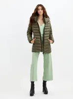 JESSYANN | Mid weight puffer jacket with hood