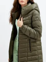 JESSYANN | Mid weight puffer jacket with hood