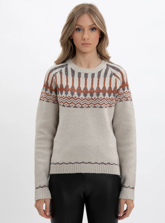 ALICIA | Printed knit with shimmer