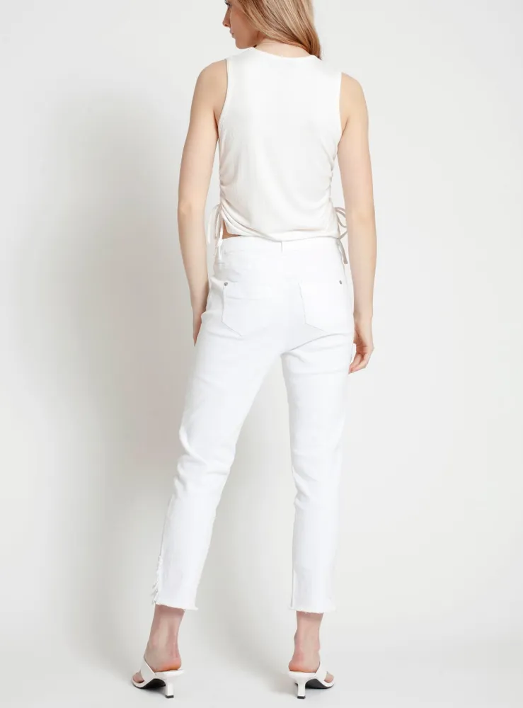 SAMA | White denim pants