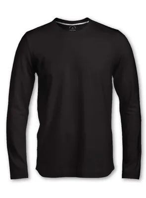KEL | Long sleeve basic cotton crewneck T-shirt