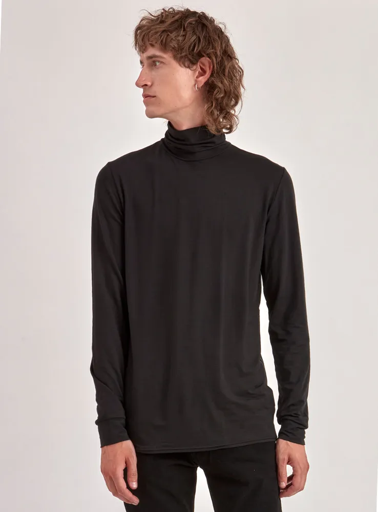 VEL | Stretch Organic long sleeve basic turtleneck