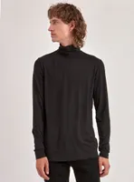 VEL | Stretch Organic long sleeve basic turtleneck