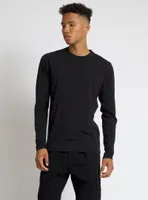 BEL | Stretch Organic long sleeve basic Crewneck