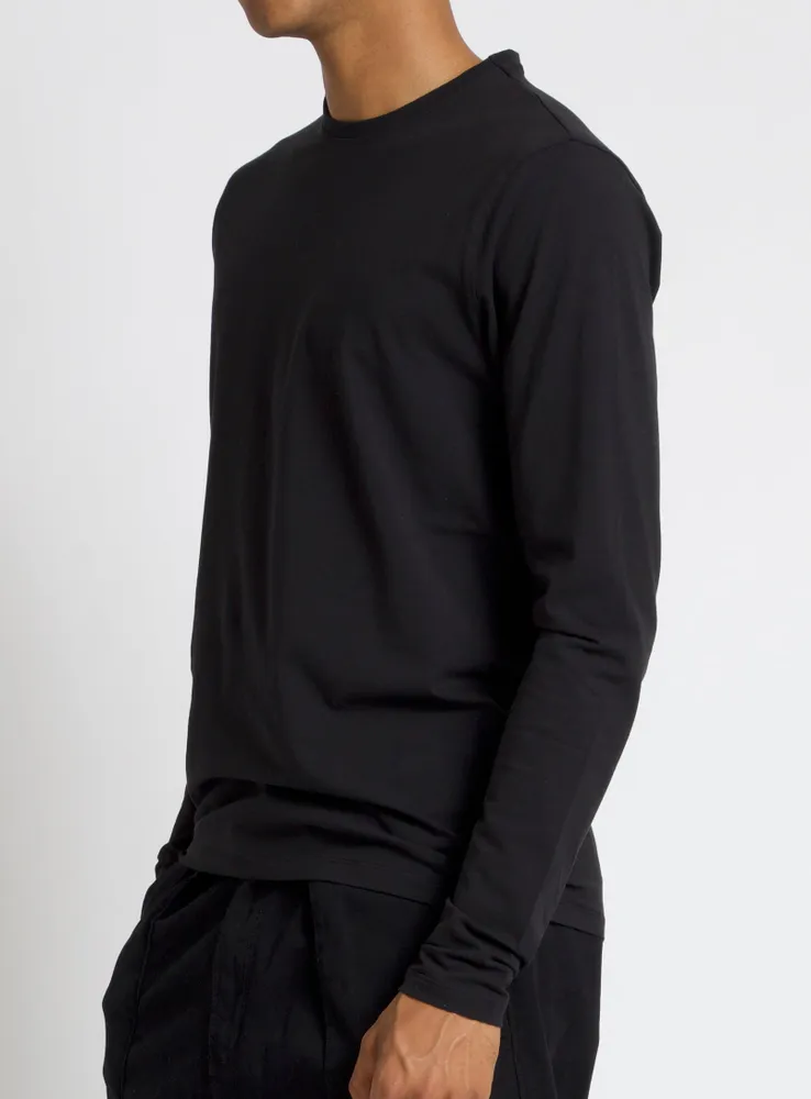 BEL | Stretch Organic long sleeve basic Crewneck