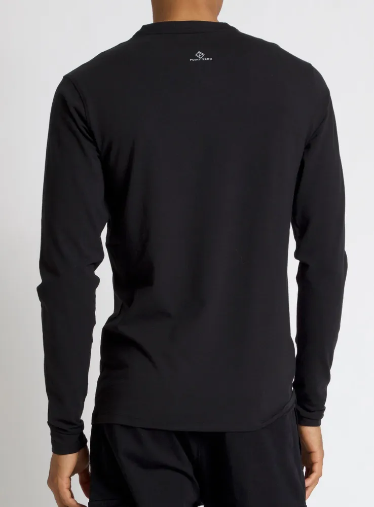 BEL | Stretch Organic long sleeve basic Crewneck