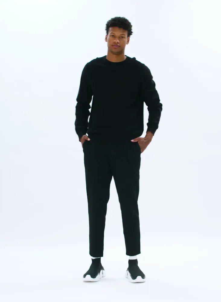 SWEN | Cotton crewneck fine gauge sweater