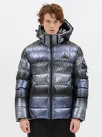 ANOUK | PU coated tie-dye effect quilted puffer jacket