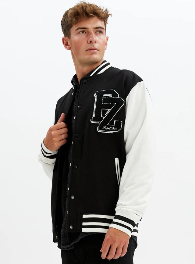 YORKDALE | Varsity sweatshirt fleece jacket