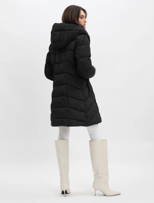 CAROLINE | quilted long puffer jacket