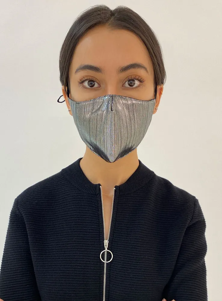 REUSABLE 3 LAYER MASK | A PACK OF 3 MASKS-SILVER