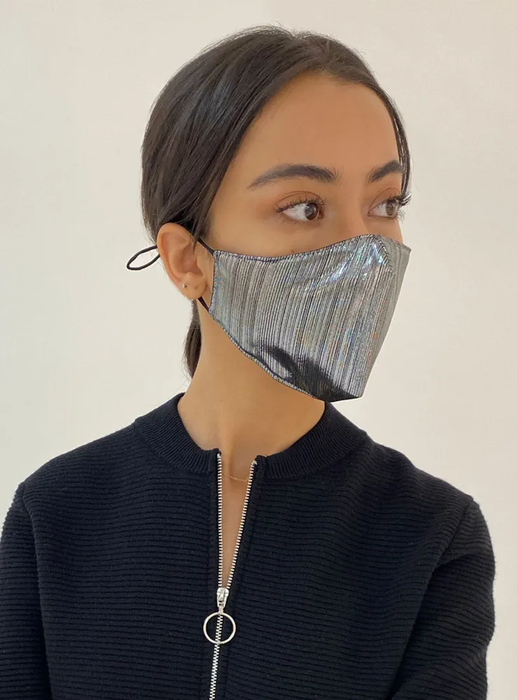 REUSABLE 3 LAYER MASK | A PACK OF 3 MASKS-SILVER