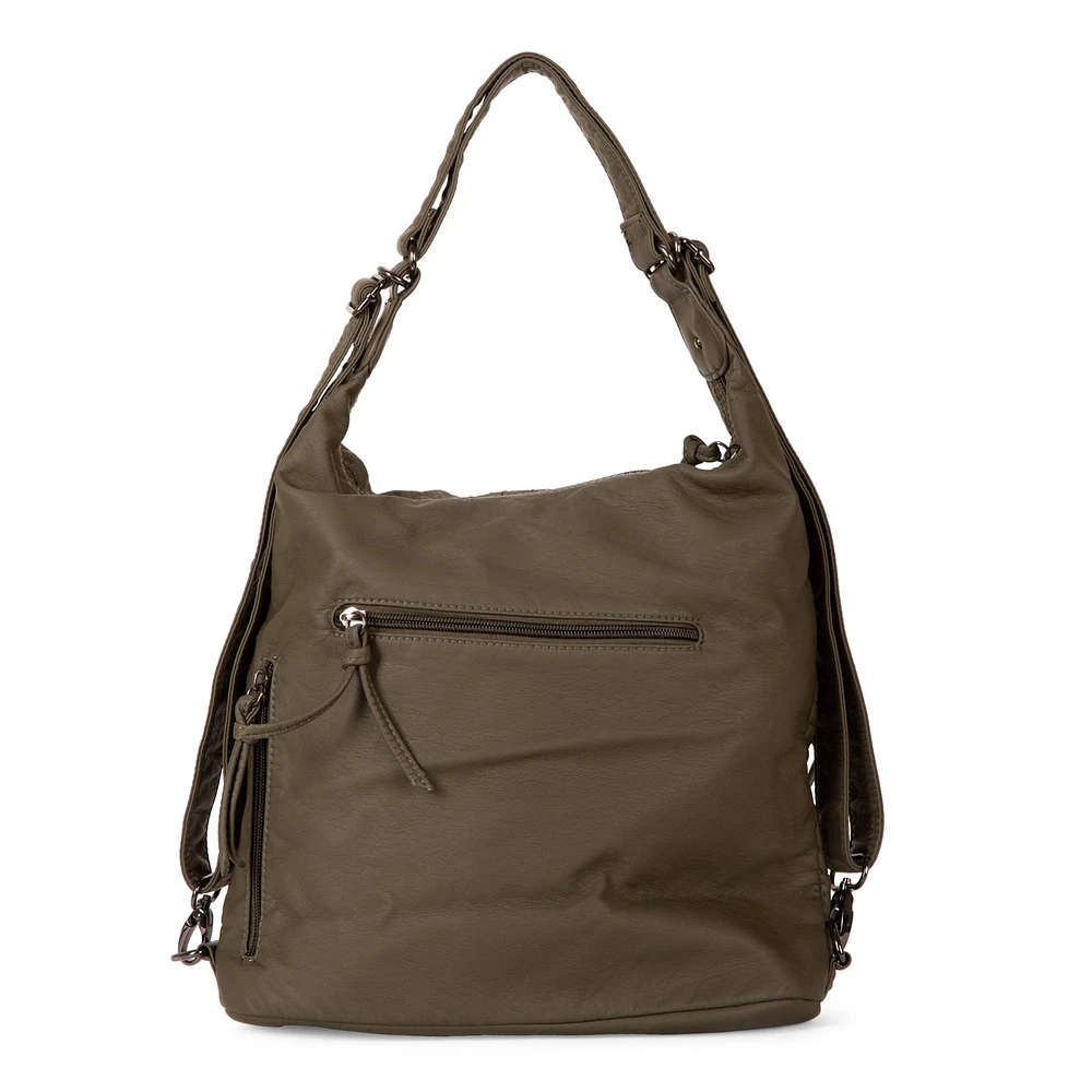 Sac à main hobo convertible matelassé