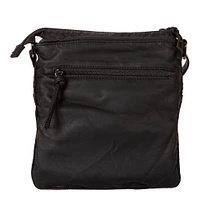 Petit sac à bandoulière multi-zip matelassé en similicuir